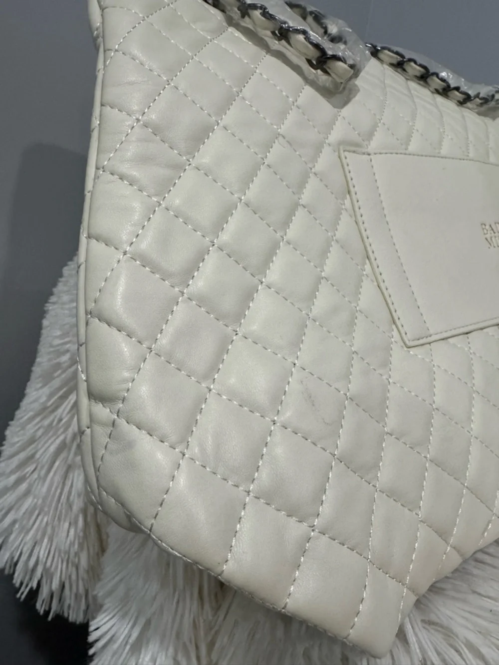 Badgley Mischka Diana Quilted Travel Weekender Tote Bag